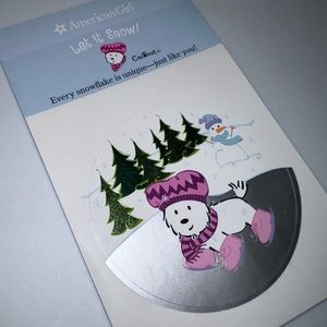 American Girl Coconut Let it snow sticker